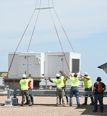 Spokane Helicopter HVAC Lift
