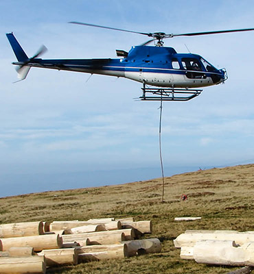Spokane Helicopter Log Lift