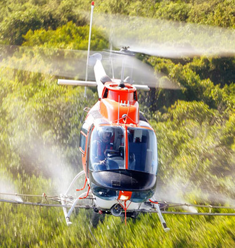 Spokane Helicopter Wet and Dry Spreading